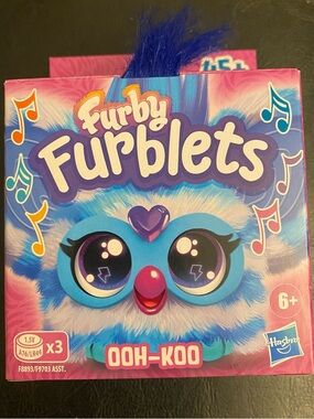 Hasbro Furby Furblets Ooh-Koo Plush - Blue, Pink & Purple Accents